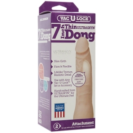 Фаллос-насадка Thin Dong 7"