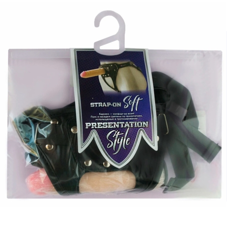 Унисекс страпон Lovetoy Soft-Принц