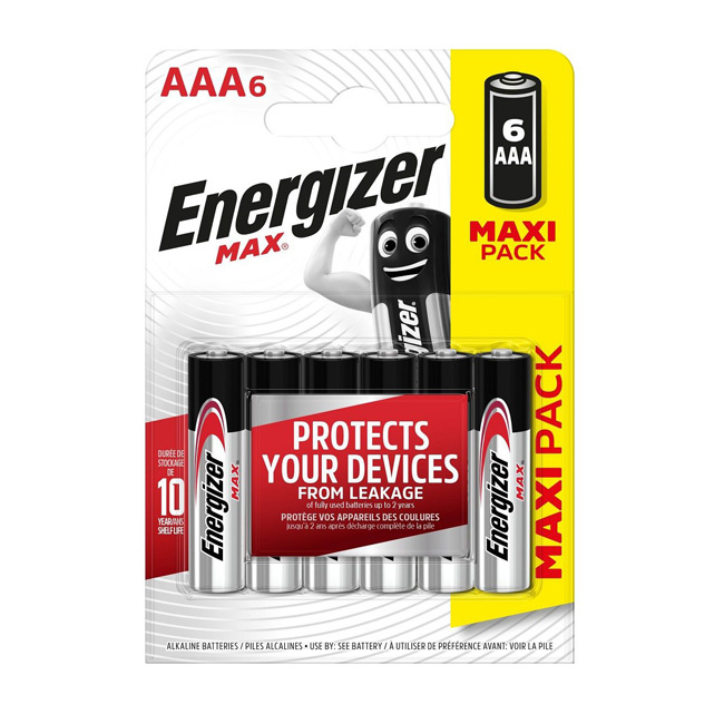 Батарейки Energizer MAX E92/AAA - 6 шт.