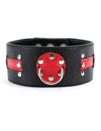 Чёрно-красный ошейник БДСМ Арсенал