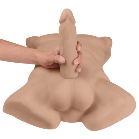 Фаллос с торсом SILEXD Apollo L 7"