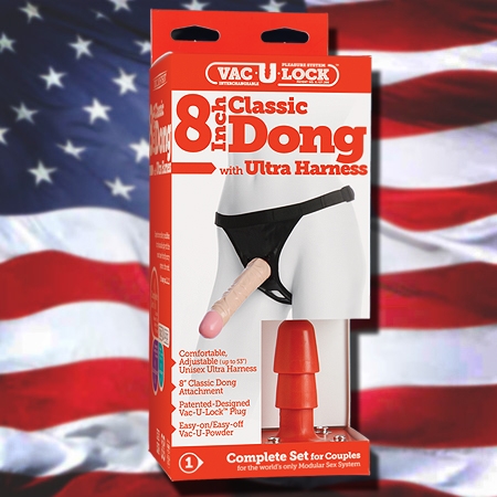 Страпон Doc Johnson - Classic Dong 8"