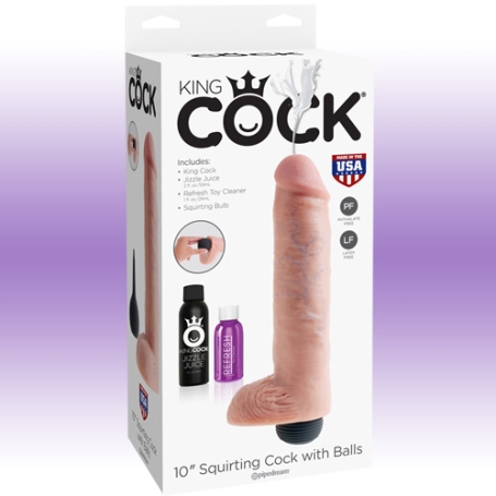Фаллос King Cock Squirting 10"