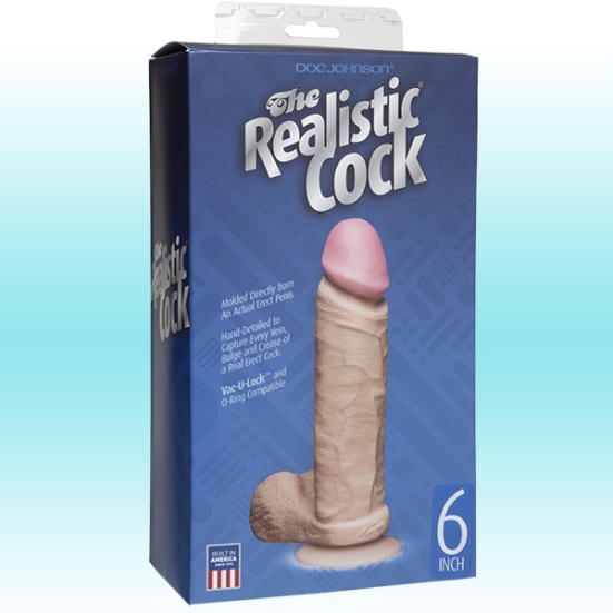 Фаллос Realistic Cock 6&quot;, Doc Johnson
