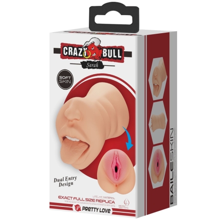 Двусторонний мастурбатор Crazy Bull Sarah