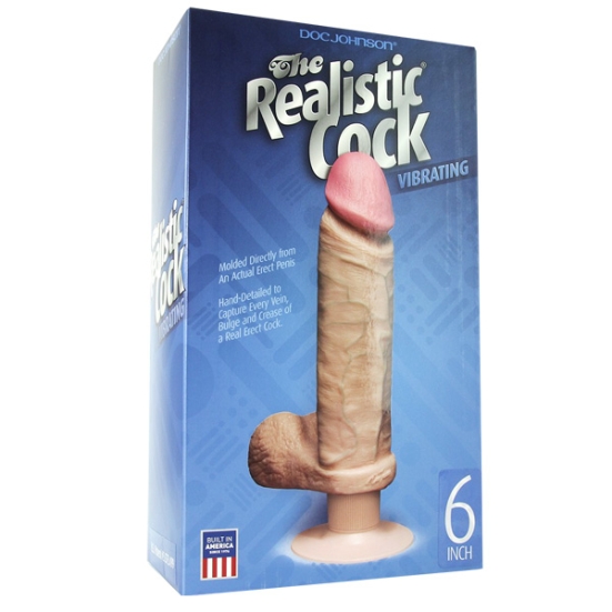 Фаллос-вибратор Realistic Cock 6&quot;