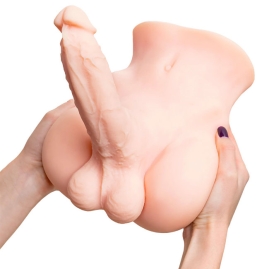 Мастурбатор-анус с фаллосом ToyFa Manuel