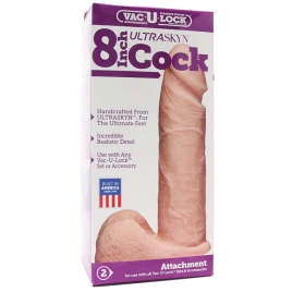 Фаллос-насадка Vac-U-Lock 8&quot; Ultraskyn